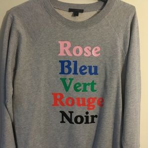 French Colors J. Crew Crewneck - M, only worn 1x